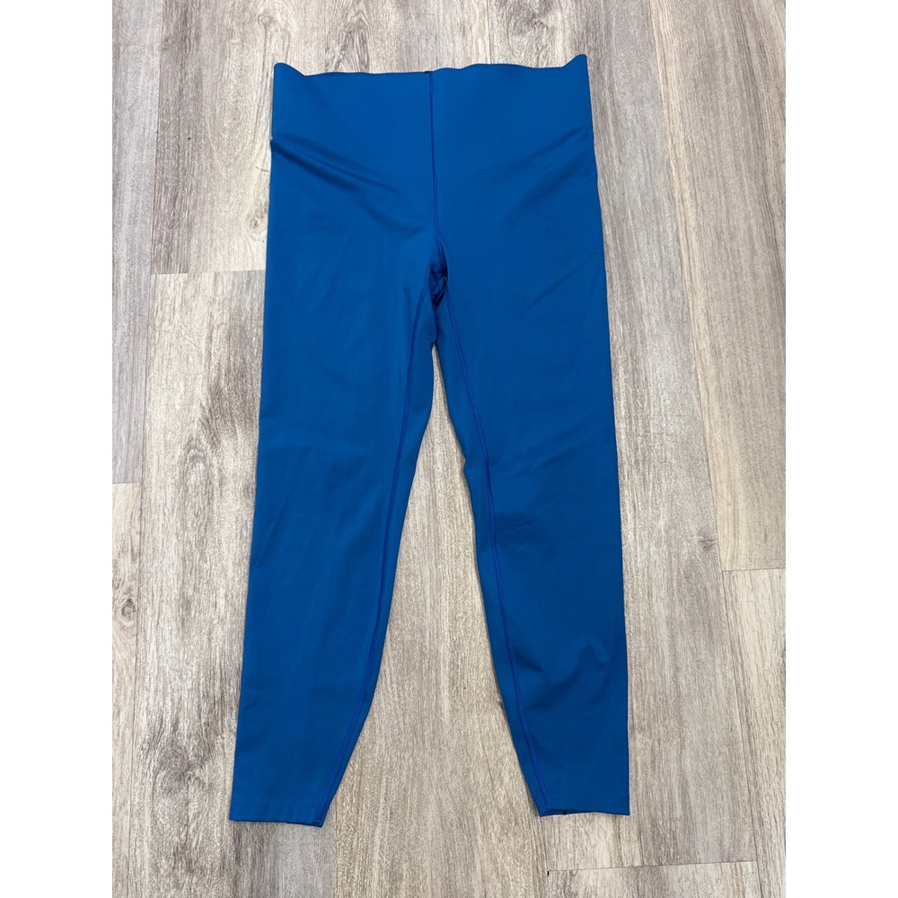 Savage X Fenty Womens‎ 2X Cobalt Blue High Waisted Back Seam Leggings Activewear
